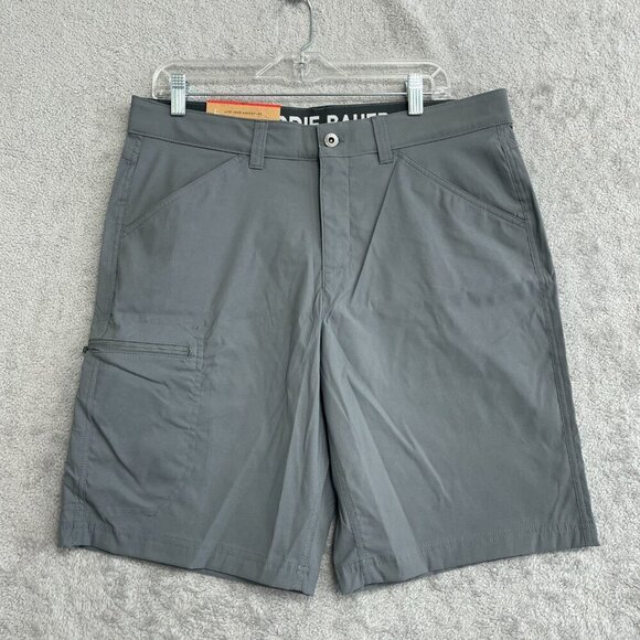 NEW Eddie Bauer Men's Size 34 Rainier 10" Tech Shorts Gray Cargo Outdoor Shorts - Picture 3 of 7